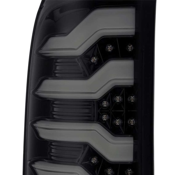 2014-2018 Sierra 1500/2500/3500HD AlphaRex Pro-Series LED Tail Lights Jet Black