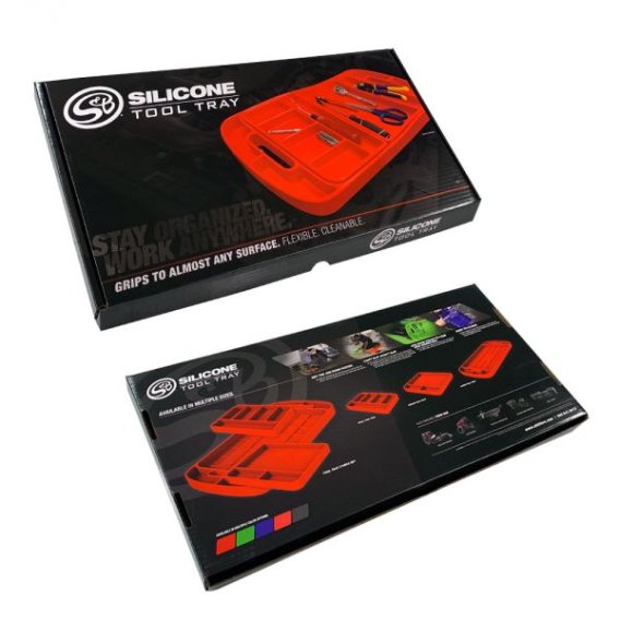 Tool Tray Silicone 3 Piece Set Color Red S&B 80-1001