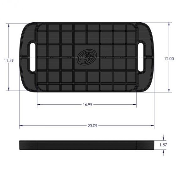 Tool Tray Silicone Large Color Charcoal S&B 80-1004L