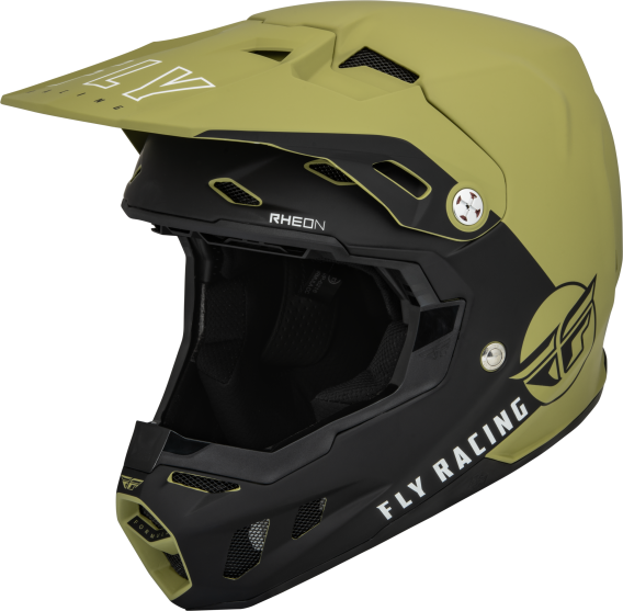 Fly Racing 73-4324S Formula Cc Centrum Helmet Matte Olive Green/Black Sm