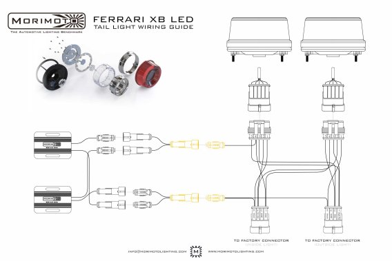 XB LED Tail Lights: Ferrari (95-04 / Set)