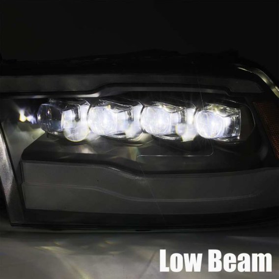 09-18 RAM 1500, 10-18 RAM 2500/3500 HD AlphaRex NOVA 20 Series LED Projector Headlights