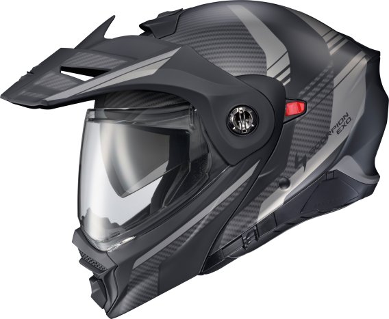 ScorpionEXO AT960 Modular Adventure Street Adult Motorcycle Helmet with Bluetooth Ready Speaker P...