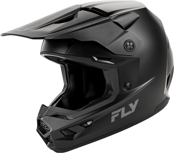 Fly Racing Adult Kinetic Solid Offroad Helmet (Matte Black, Medium)