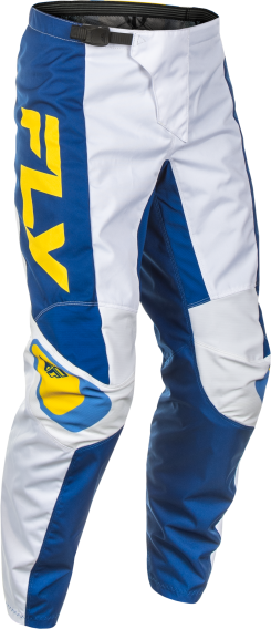 Fly Racing Men's F-16 Pants (White/Dark Blue/Yellow, US 34)