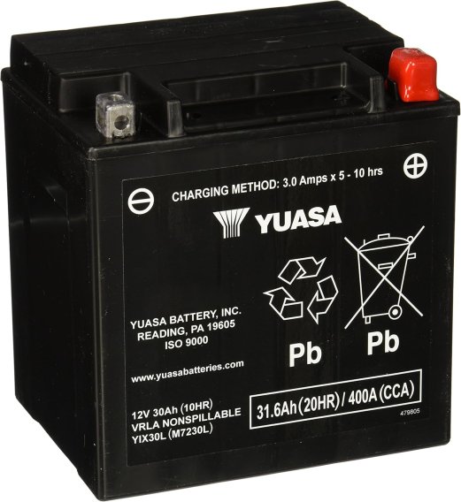 Yuasa 12V AGM Battery YIX30L Factory Activated