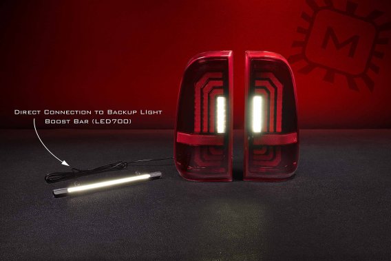 1999-2016 Ford Super Duty Morimoto XB LED Tail Lights with Backup Boost System