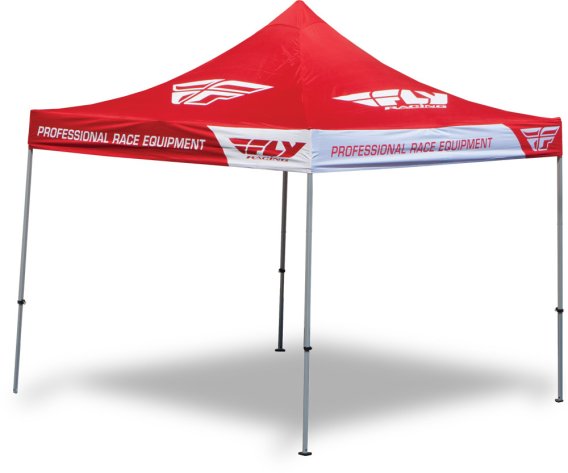 Fly Racing Canopy W/Heavy Duty Frame RED 10'X10'