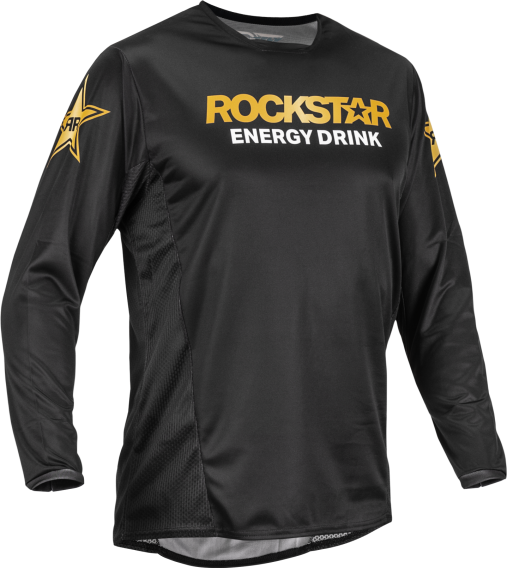 Fly Racing 375-0232X Kinetic Rockstar Jersey Black/Gold 2X