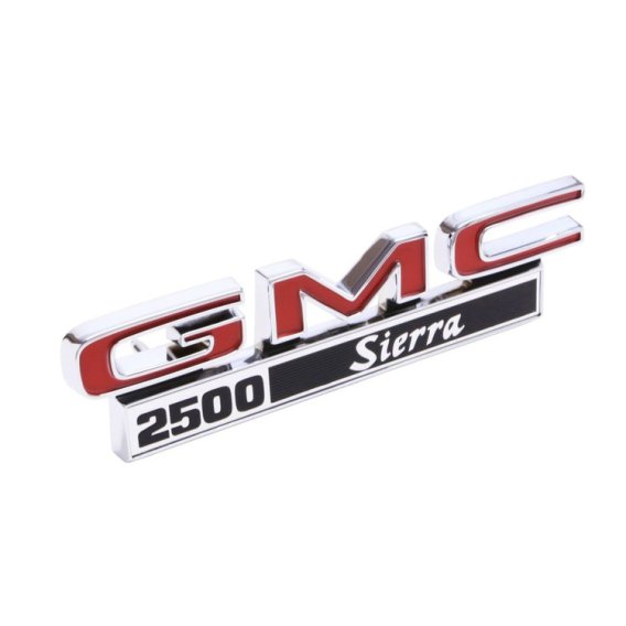 1971-1972 GMC Truck Truck Front Fender Emblem, "GMC 2500 Sierra", Sold as a Pair