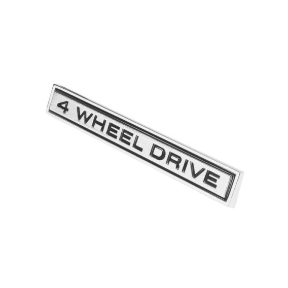 1968-1972 GMC Truck Front Fender Emblem, "GMC 4 Wheel Drive", Sold as a Pair