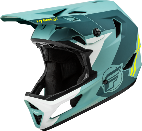 Fly Racing Bicycle Rayce Helmets (Blue Stone/Hi-Vis, X-Large)
