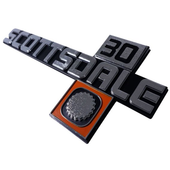 1981-1988 Chevrolet Scottsdale 30 Fender Emblems, Sold as a Pair