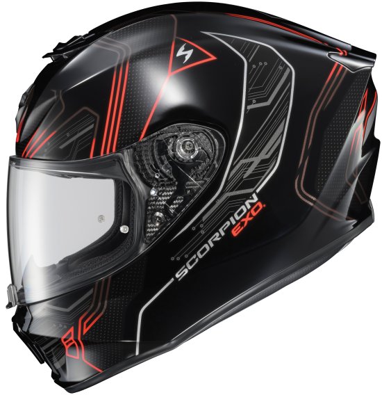 ScorpionEXO R330 Full Face Motorcycle Helmet with Pinlock Ready Shield and Bluetooth Ready Speake...