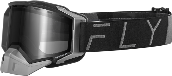 Fly Racing 2024 Adult Zone Pro Snow Goggle Black/Grey with Polarized Smoke Lens; 37-50340