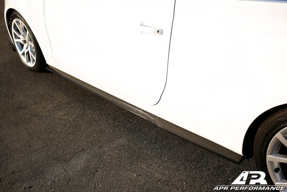 APR Performance Carbon Fiber Side Rocker Extensions Audi A5 fits 2007-2010 Audi A5