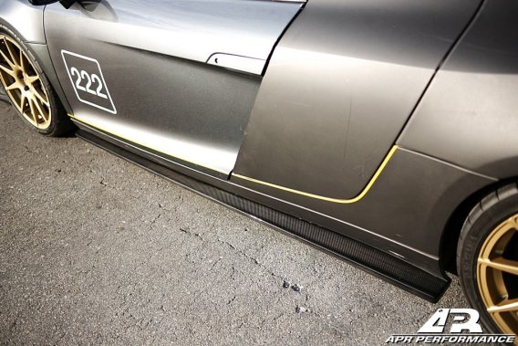 APR Performance Carbon Fiber Side Rocker Extensions Audi R8 fits 2006-2015 Audi R8
