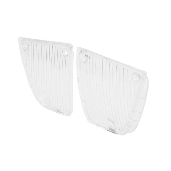 1970-1971 Corvette Parking Light Lens, Clear, Sold as a Pair