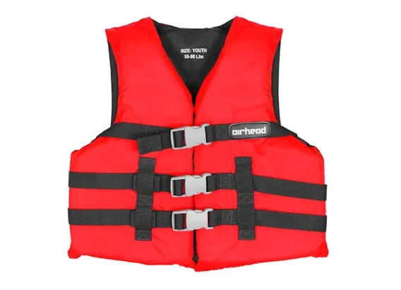 Youth Airhead General Purpose Life Vest in Red