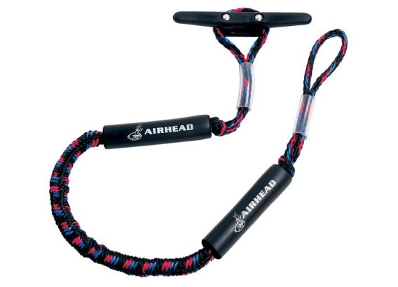 Airhead Bungee Dock Line 6 ft Black/Blue/Red for Boats & PWCs