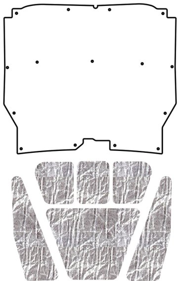 1966 AMC Rebel AcoustiHood Under-Hood Insulation & Sound Barrier Kit