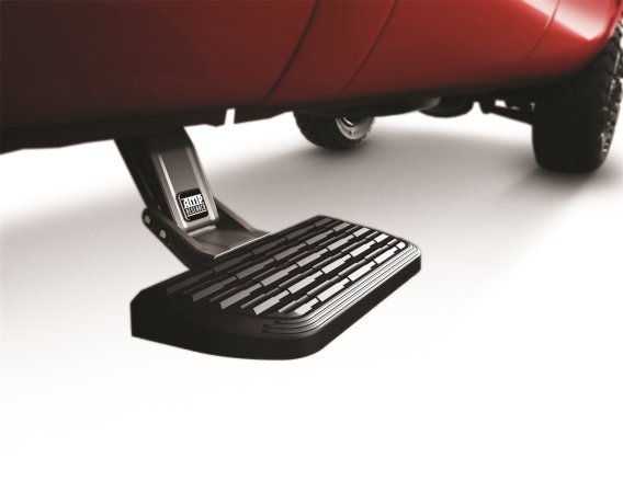 2022-2025 Toyota Tundra AMP Research BedStep2 Retractable Side Step for 6.5ft & 8ft Gas Beds, Bla...