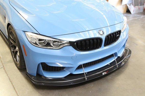 APR Performance Carbon Fiber Wind Splitter With Rods fits 2014-up BMW F80/82 W/APR Airdam