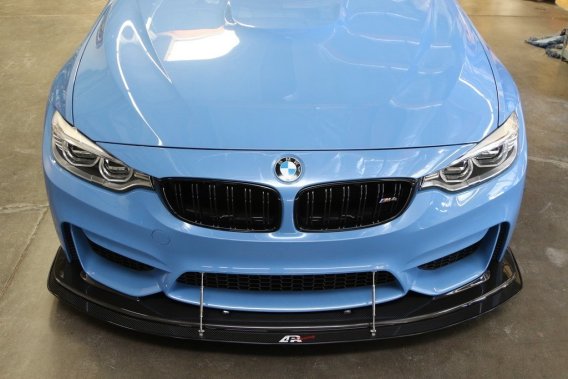 APR Performance Carbon Fiber Wind Splitter With Rods fits 2014-up BMW F80/82 W/APR Airdam