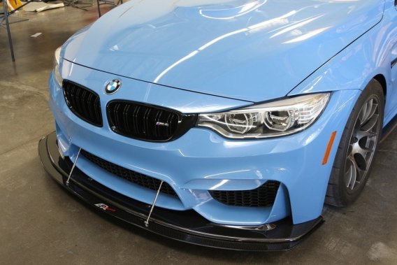 APR Performance Carbon Fiber Wind Splitter With Rods fits 2014-up BMW F80/82 W/APR Airdam