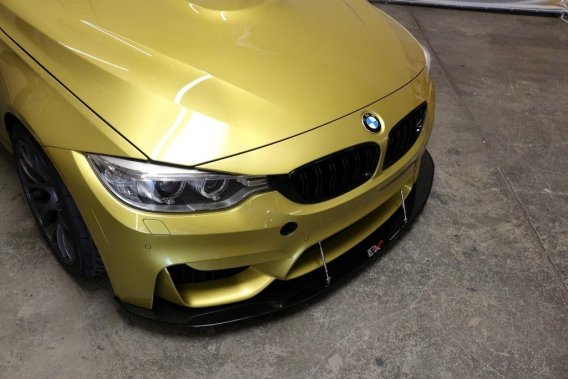 APR Performance Carbon Fiber Wind Splitter With Rods fits 2014-2021 BMW F80/82 M3/4 W/Factory Bum...