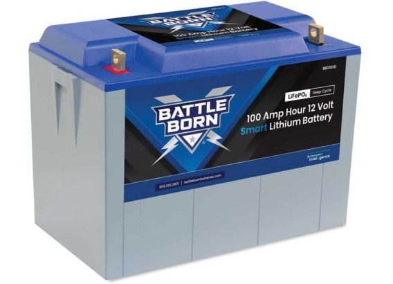 Battle Born Batteries 100AH 12V Smart LiFePO4 Deep Cycle Battery BB10012I
