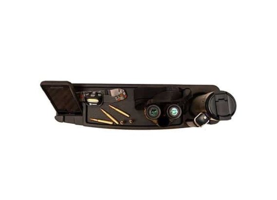 Banks Outdoors Stump Blind Storage Shelf with Light - Gear Organizer for Hunting Blinds
