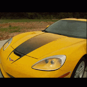 C6 Corvette Z06 Large Hood Fade Graphic