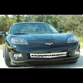 C6 Corvette Polished Stainless Shark Tooth Grille