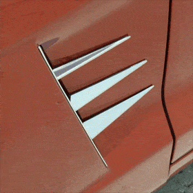 C6 Corvette 6-pc Stainless Vent Spears