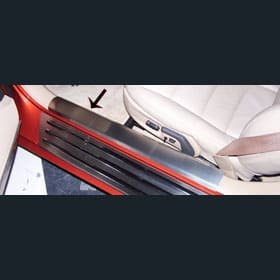 C6 Corvette Brushed Stainless Inner Doorsills