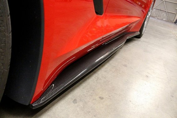 APR Performance Carbon Fiber Side Rocker Extensions C7 fits 2014-up Chevrolet Corvette C7