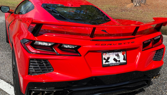 2020-2025 C8 Corvette Carbon Fiber Rear Fascia Side Air Vents Set