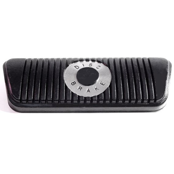 Metro Brake Pedal Pad with Center Chrome Ring For Ford Mustang 1973; CB 111-J