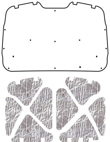 1999-2002 Chevrolet Truck AcoustiHood Under-Hood Insulation and Sound Barrier Kit by QuietRide So...