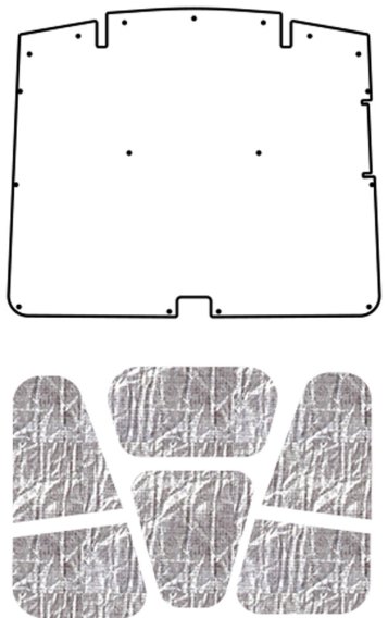 1972-1980 Chevrolet LUV Truck QuietRide AcoustiHood Under Hood Cover with Heatshield Panels and I...