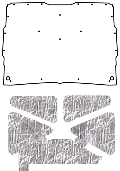 1982-1993 Chevrolet S-10/15 Truck QuietRide Solutions AcoustiHood Under Hood Cover with Heatshiel...