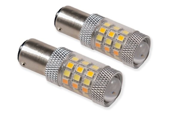 1157 LED Bulb HP24 Dual-Color LED Cool White Single Diode Dynamics DD0012S