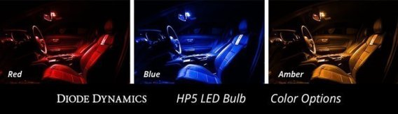 194 LED Bulb HP5 LED Amber Single Diode Dynamics DD0025S