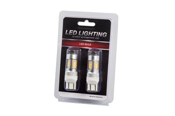 7443 LED Bulb HP24 LED Cool White Switchback Single Diode Dynamics DD0110S