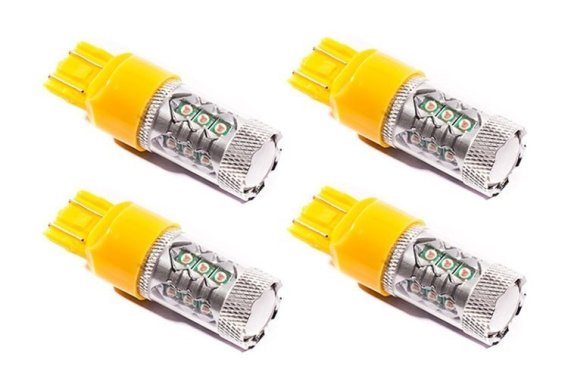 7443 LED Bulb XP80 LED Amber Set of 4 Diode Dynamics DD0114Q