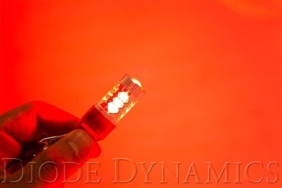 7443 LED Bulb XP80 LED Red Single Diode Dynamics DD0115S