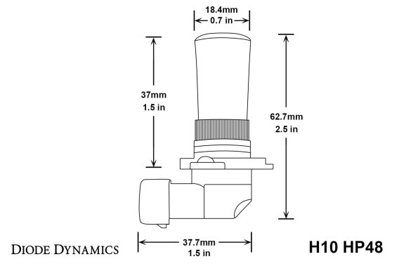 H10 HP48 LED Cool White pr Diode Dynamics DD0151P