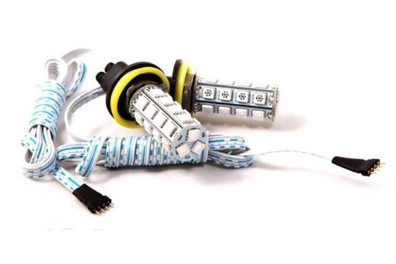 RGB Multicolor Fog Light LEDs for 2017-19 Ford Fusion pr Diode Dynamics DD0160P