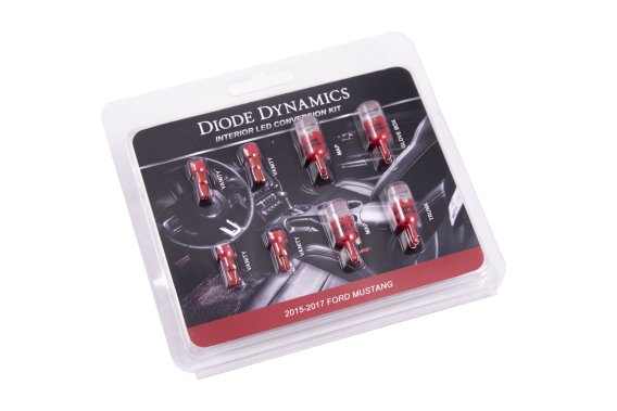 Interior Light Kit for 15-17 Mustang Stage 2 Red Diode Dynamics DD0224